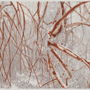 H.M. Dronningens grafiske arbeid "Mangroves". Publisert 02.10.2014. Handoutbilde fra Det kongelige hoff. Bildet er kun til redaksjonell bruk - ikke for salg. Foto: Jan Haug, Det kongelige hoff.